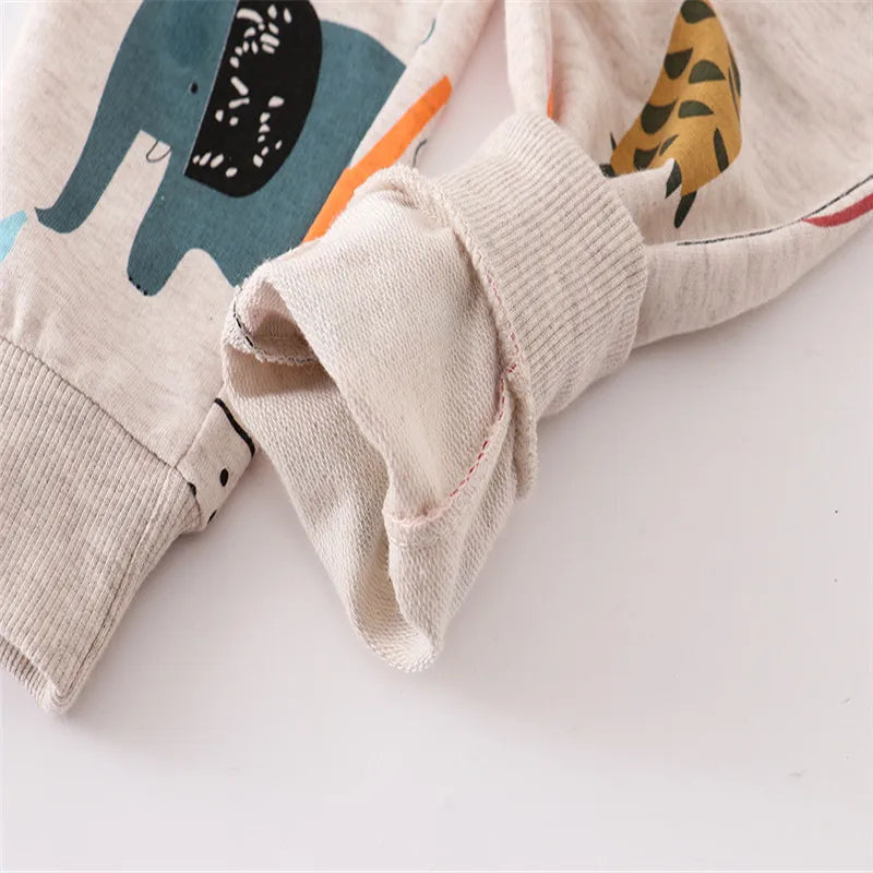 PANTALONES DE ALGODÓN UNISEX CON DIBUJOS ESTILO DEPORTIVO 4 A 6 AÑOS