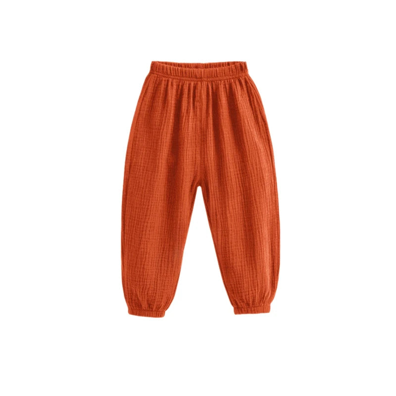 PANTALONES HAREM DE ALGODÓN UNISEX PARA BEBÉS 2 A 9 AÑOS