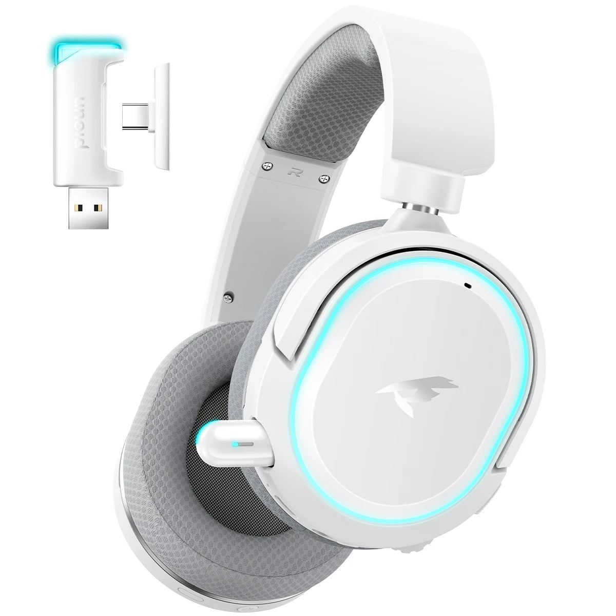 Picun G2 2,4G auriculares inalámbricos para juegos auriculares Bluetooth 5ms baja latencia 7,1 micrófono envolvente ENC para PC PS4 PS5 interruptor de teléfono