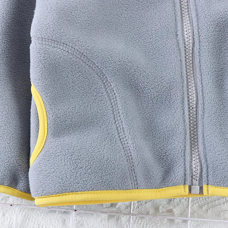 CHAQUETA GRUESA DE CORDUROY CON CIERRE PARA NIÑOS 3 A 6 AÑOS