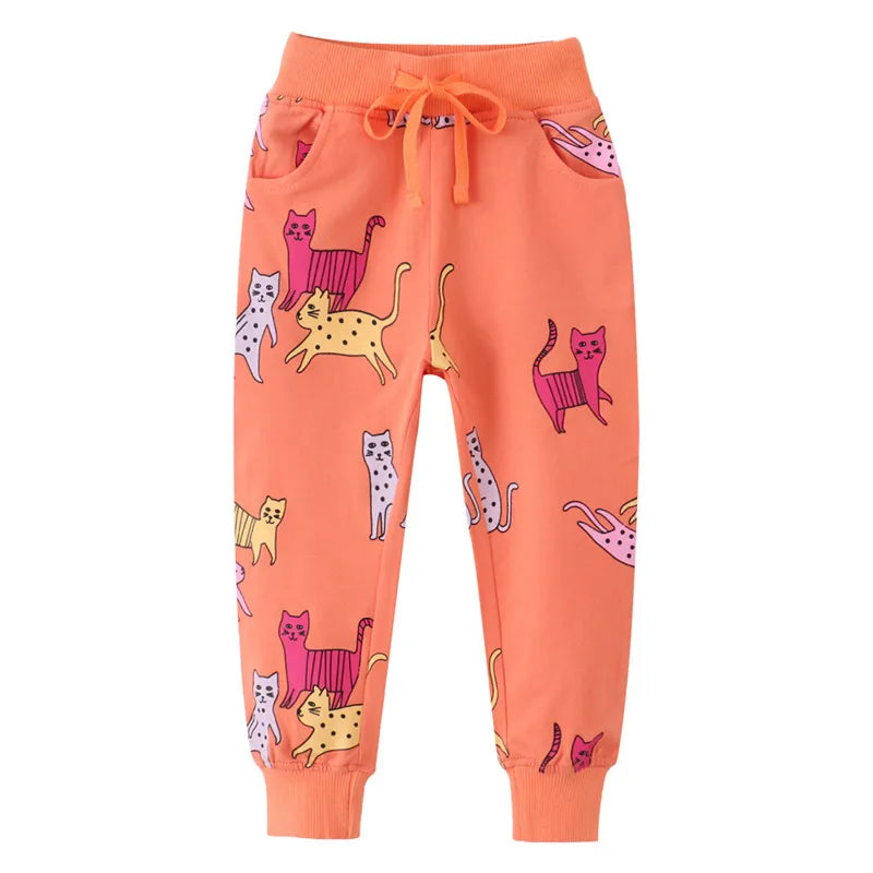 PANTALONES DEPORTIVOS CON ESTAMPADO ANIMAL PARA NIÑA 4 A 6 AÑOS