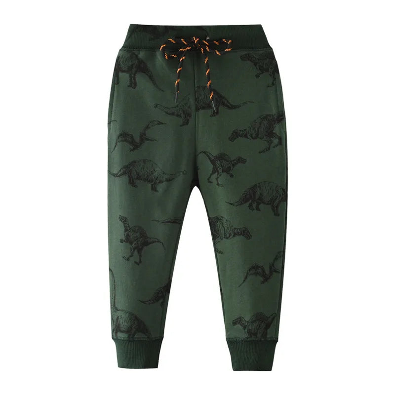 PANTALONES DE ALGODÓN CON DIBUJOS PARA NIÑO ESTILO DEPORTIVO 1 A 7 AÑOS