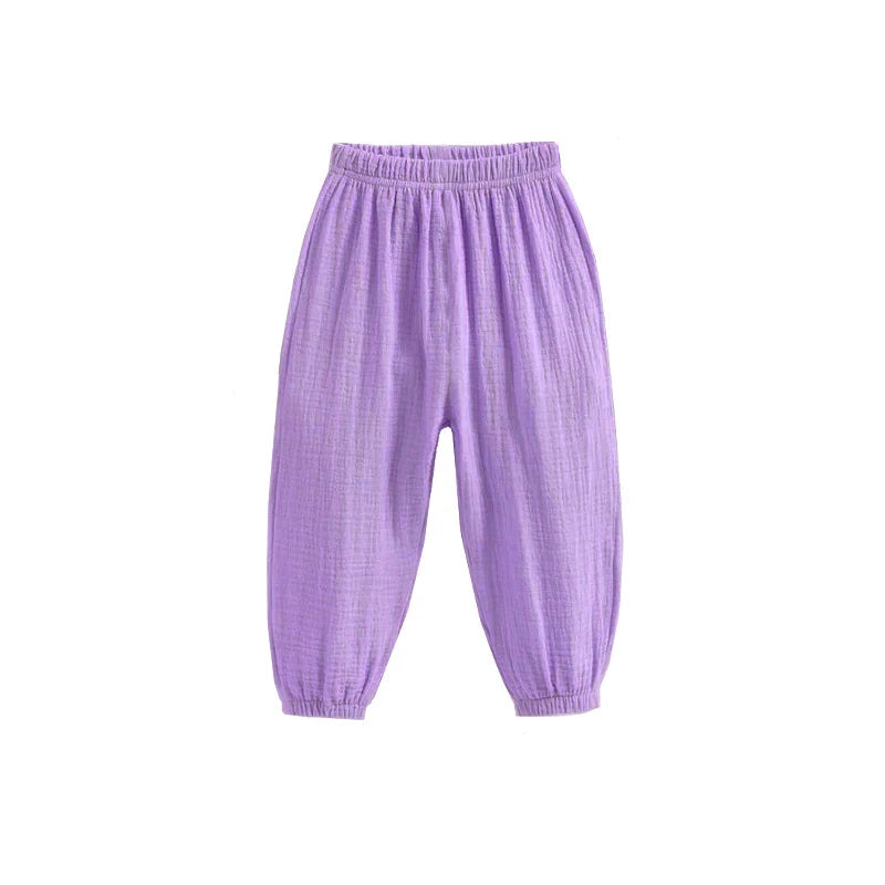 PANTALONES HAREM DE ALGODÓN UNISEX PARA BEBÉS 2 A 9 AÑOS