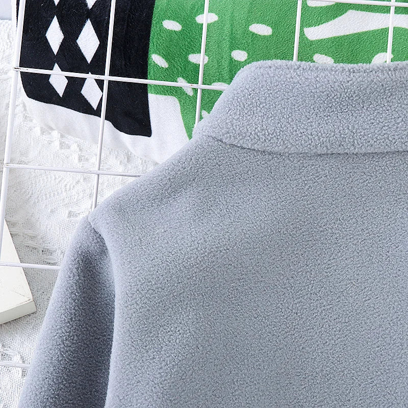 CHAQUETA GRUESA DE CORDUROY CON CIERRE PARA NIÑOS 3 A 6 AÑOS