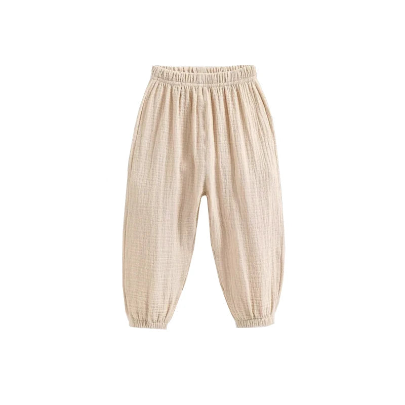 PANTALONES HAREM DE ALGODÓN UNISEX PARA BEBÉS 2 A 9 AÑOS