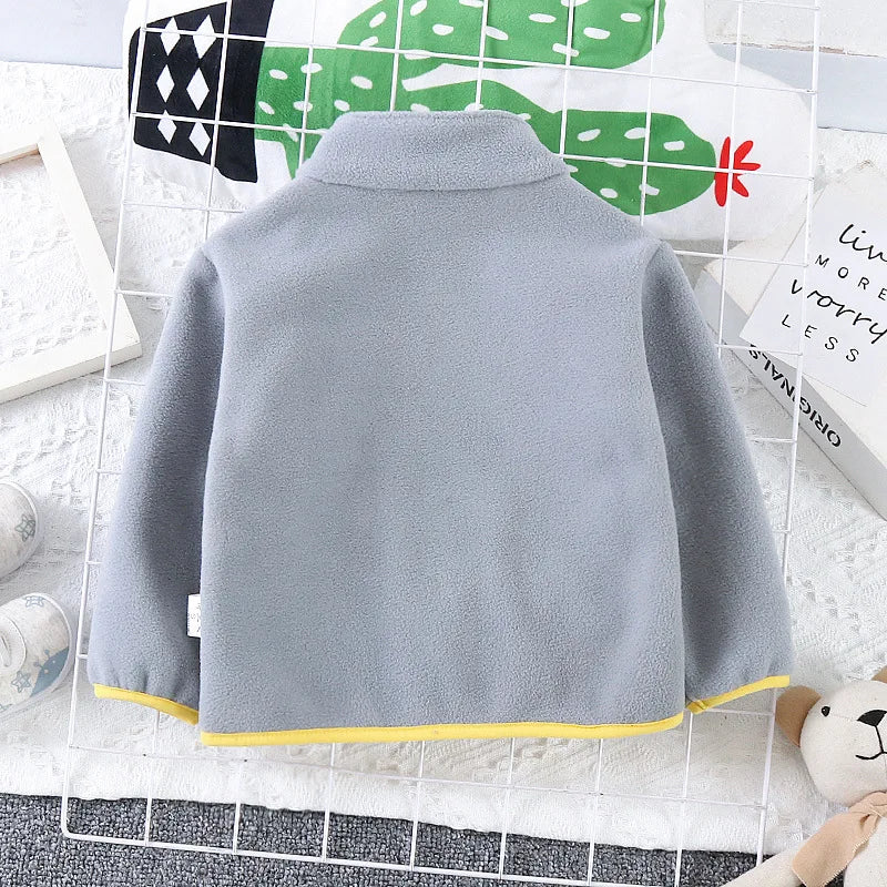 CHAQUETA GRUESA DE CORDUROY CON CIERRE PARA NIÑOS 3 A 6 AÑOS
