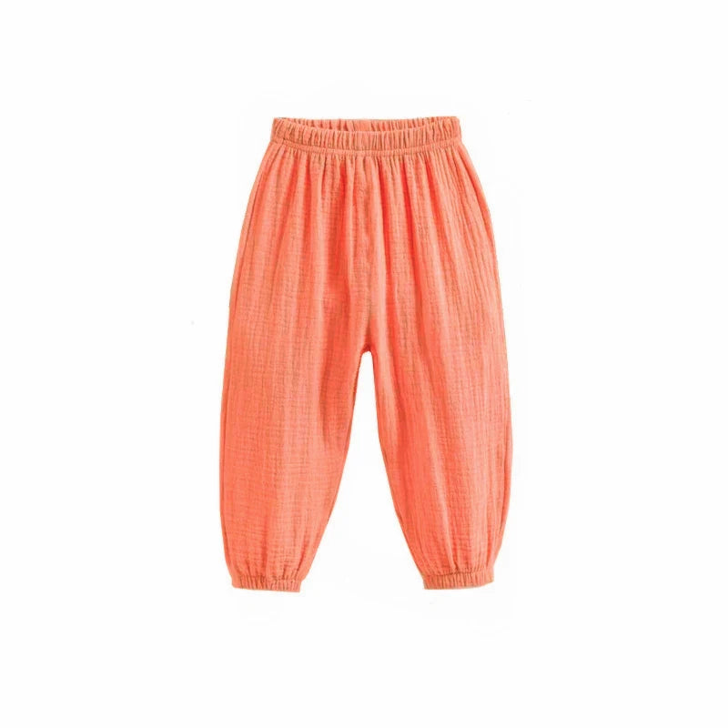 PANTALONES HAREM DE ALGODÓN UNISEX PARA BEBÉS 2 A 9 AÑOS