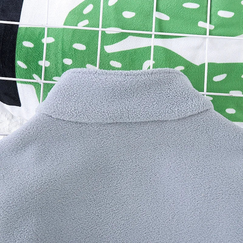 CHAQUETA GRUESA DE CORDUROY CON CIERRE PARA NIÑOS 3 A 6 AÑOS