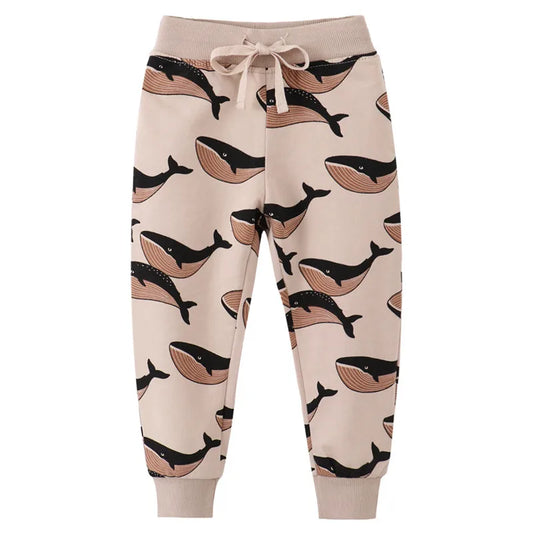 PANTALONES DE ALGODÓN CON DIBUJOS PARA NIÑO ESTILO DEPORTIVO 1 A 7 AÑOS