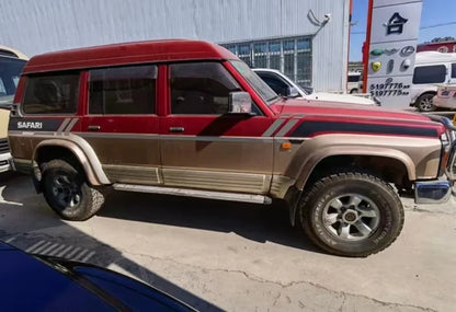 2 uds pegatina de coche para Nissan Patrol Y60 cuerpo decoración lateral izquierda y derecha accesorio de película de vinilo deportivo
