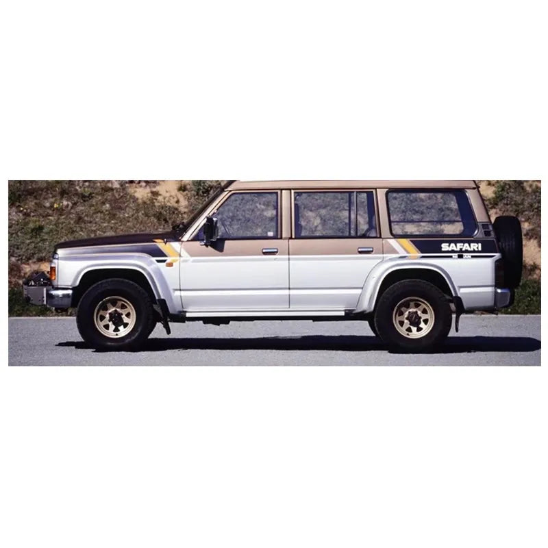 2 uds pegatina de coche para Nissan Patrol Y60 cuerpo decoración lateral izquierda y derecha accesorio de película de vinilo deportivo