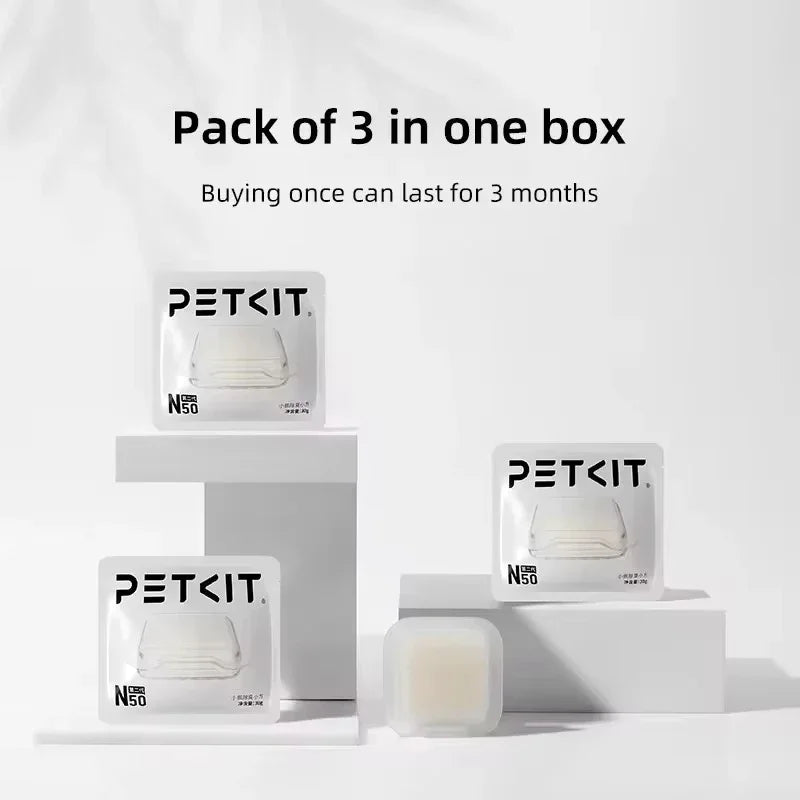 🐱 CUBOS DESODORIZANTES PETKIT N50 PARA CAJAS DE ARENA PURA MAX