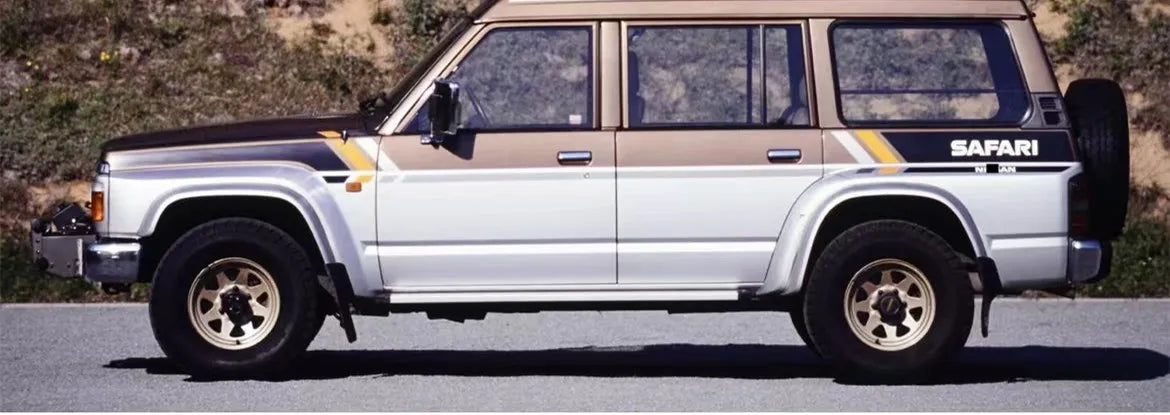 2 uds pegatina de coche para Nissan Patrol Y60 cuerpo decoración lateral izquierda y derecha accesorio de película de vinilo deportivo