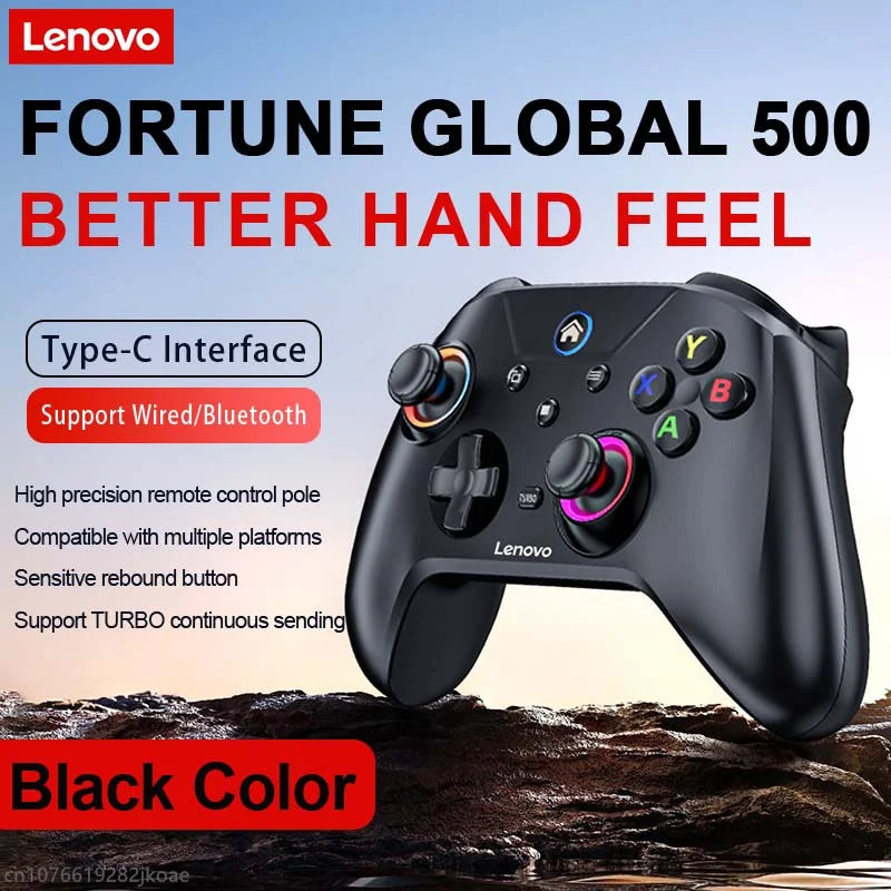 Nuevo controlador RGB inalámbrico Bluetooth Lenovo S02 para Nintendo Switch OLED/Switch Lite/PC/Mobile Gamepad Joystick multifunción