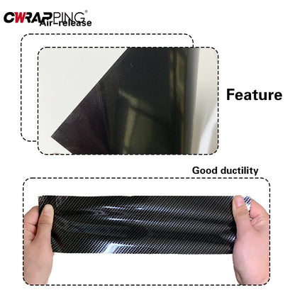 Pegatina de coche 3D 4D 5D 6D 9D vinilo de fibra de carbono protección autoadhesiva pegatina impermeable para accesorios de personalización de automóviles de motocicletas